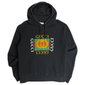 Gucci Distressed Oversized Hoodie Black