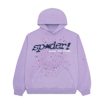 Sp5der Acai Hoodie Purple