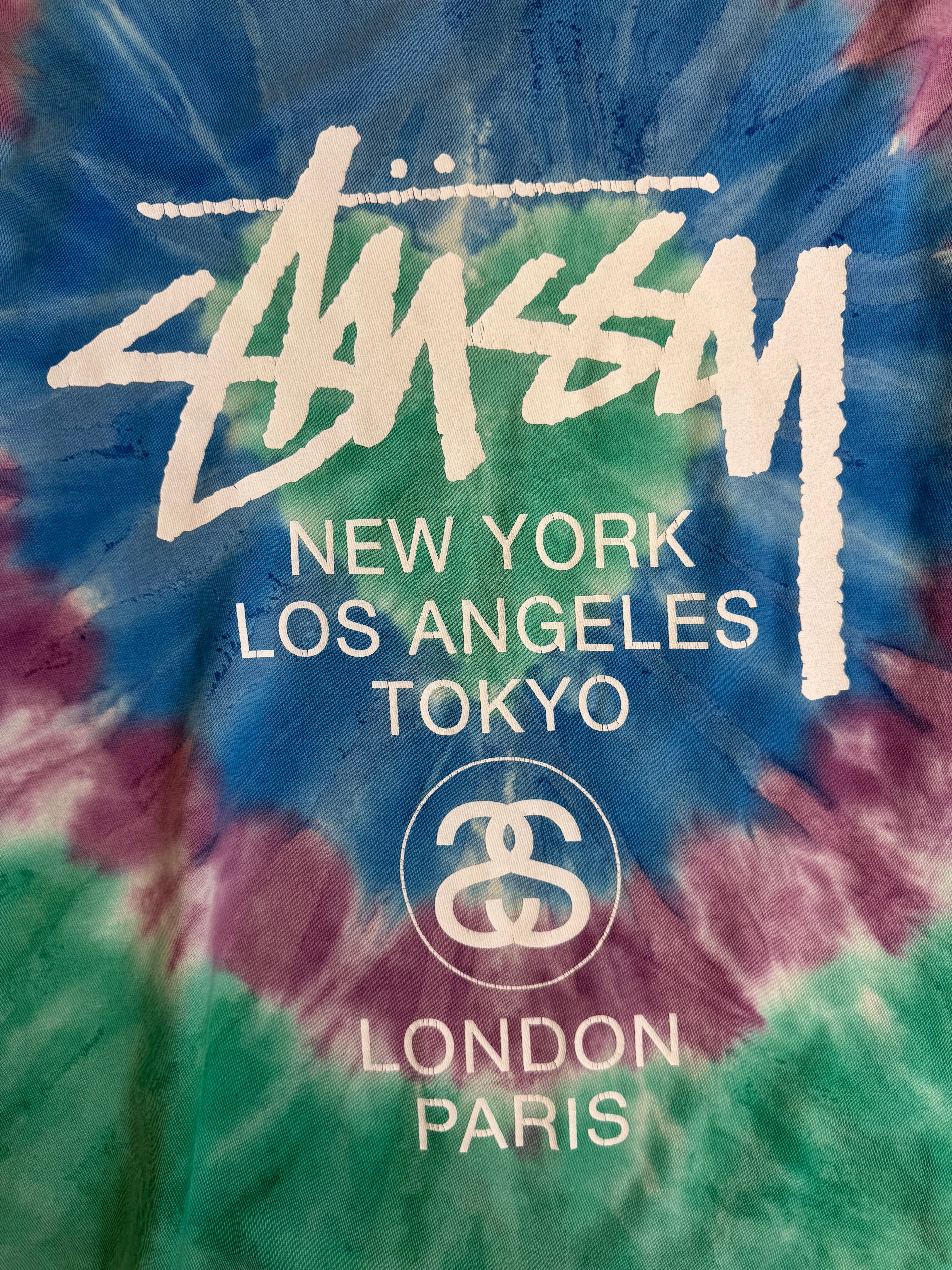 Stussy World Tour Tie Dye Tee (USED)