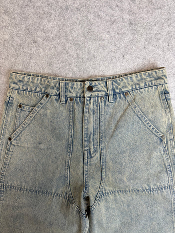 FTP Frayed Denim Logo Carpenter Pants (USED)