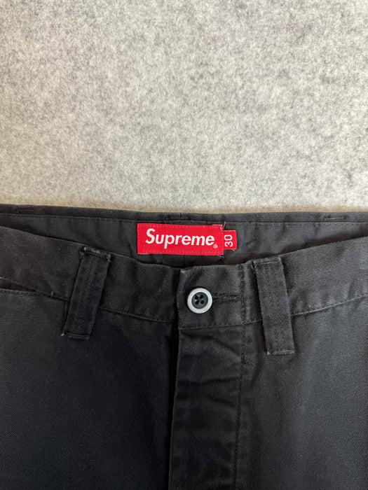 Supreme Pin Up Chino Pants Black (USED) | Vitnage Clothing Store Canada