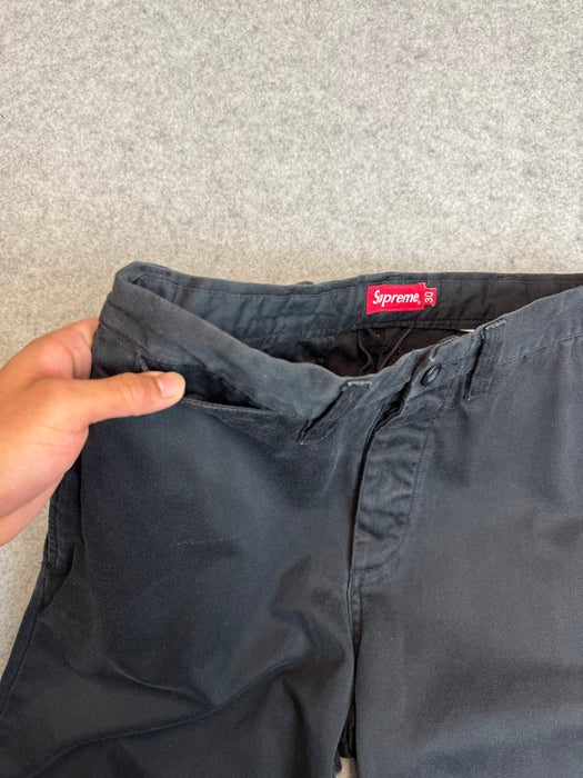 Supreme Pin Up Chino Pants Black (USED) | Vitnage Clothing Store Canada