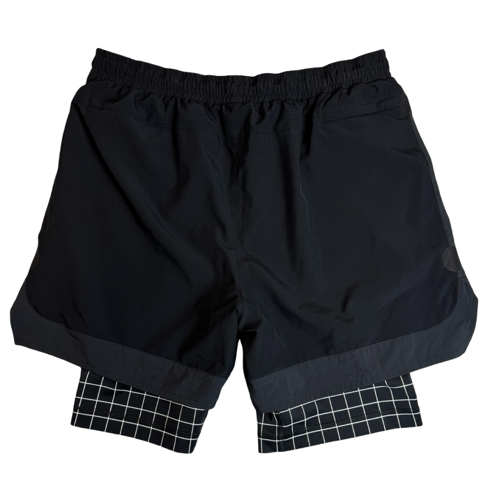 OFF-WHITE x Nike Shorts Black Grid (USED) | Vitnage Clothing Store Canada