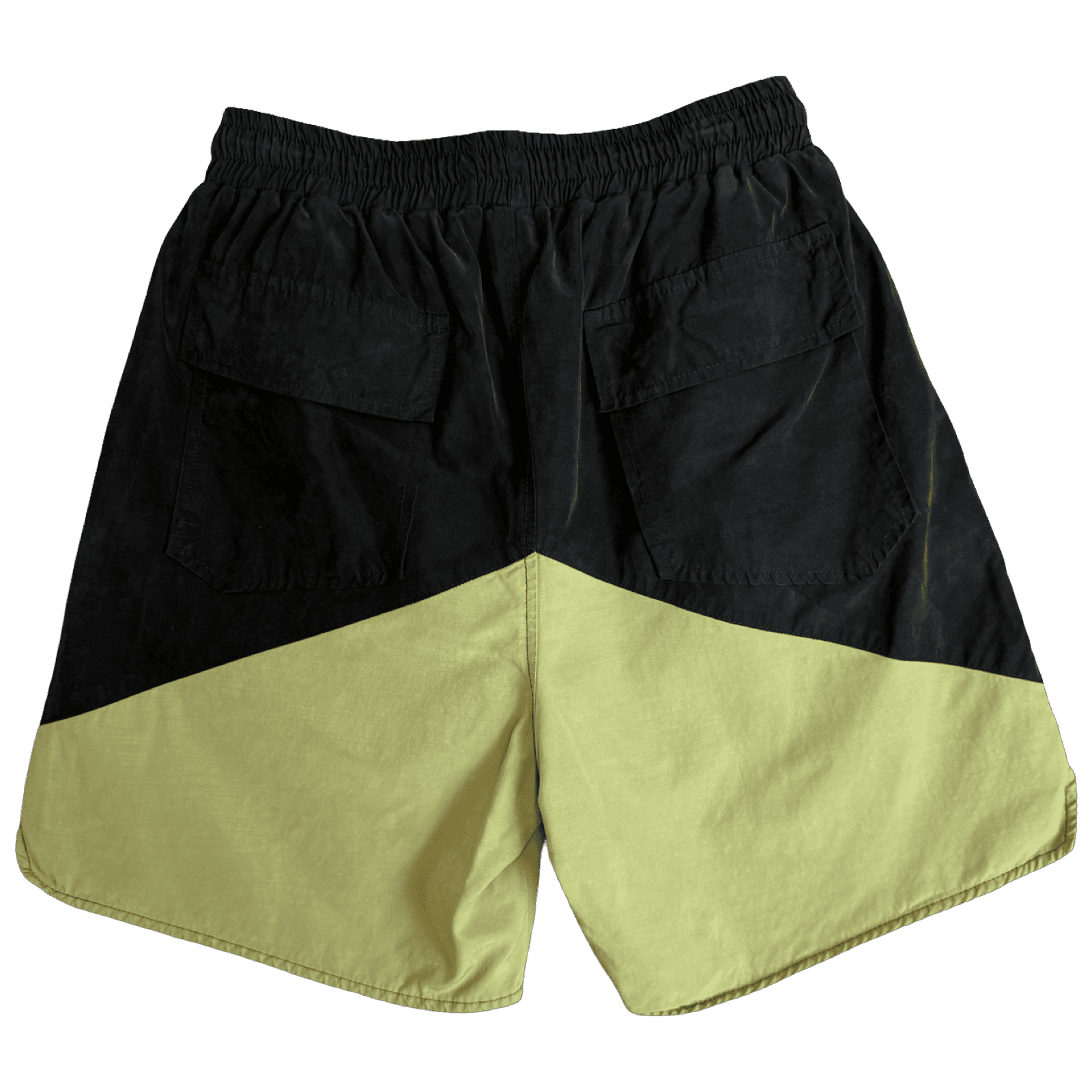 Rhude Cupro Yachting Shorts Black/Khaki (USED)