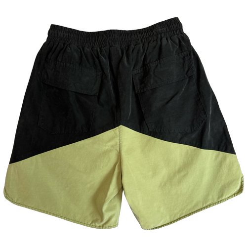 Rhude Cupro Yachting Shorts Black/Khaki (USED) | Vintage Clothing Store Canada