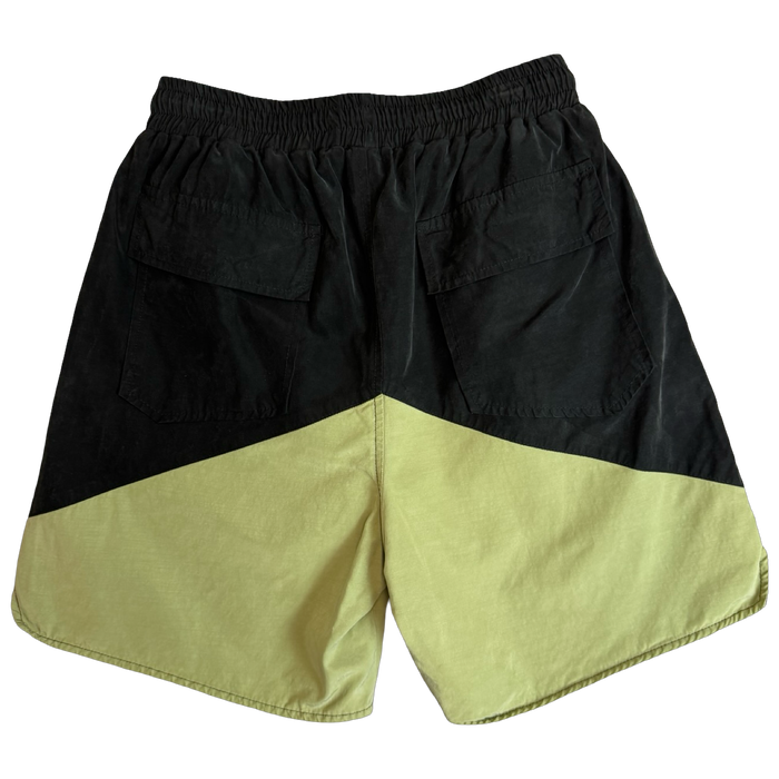 Rhude Cupro Yachting Shorts Black/Khaki (USED) | Vitnage Clothing Store Canada