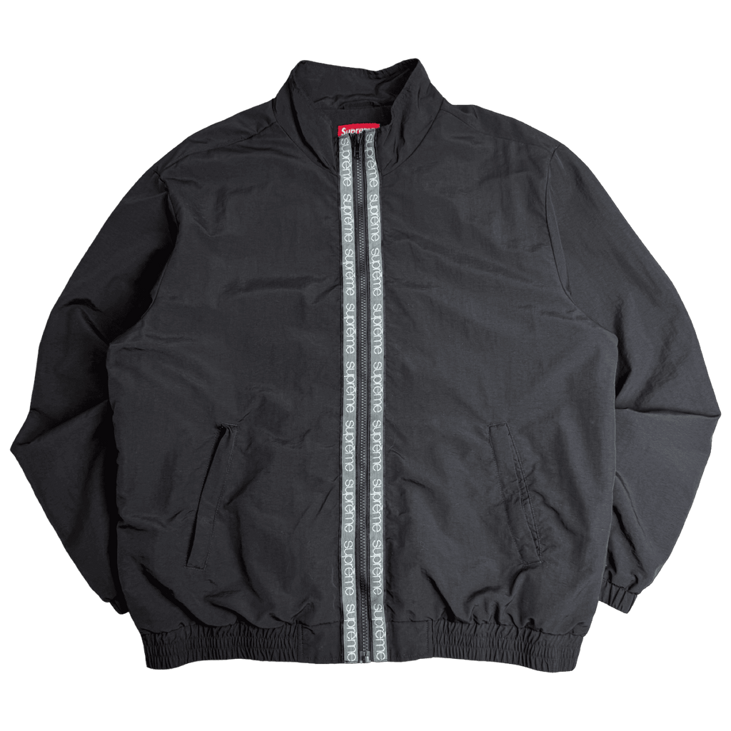 Supreme Classic Logo Taping Track Jacket Black (USED)