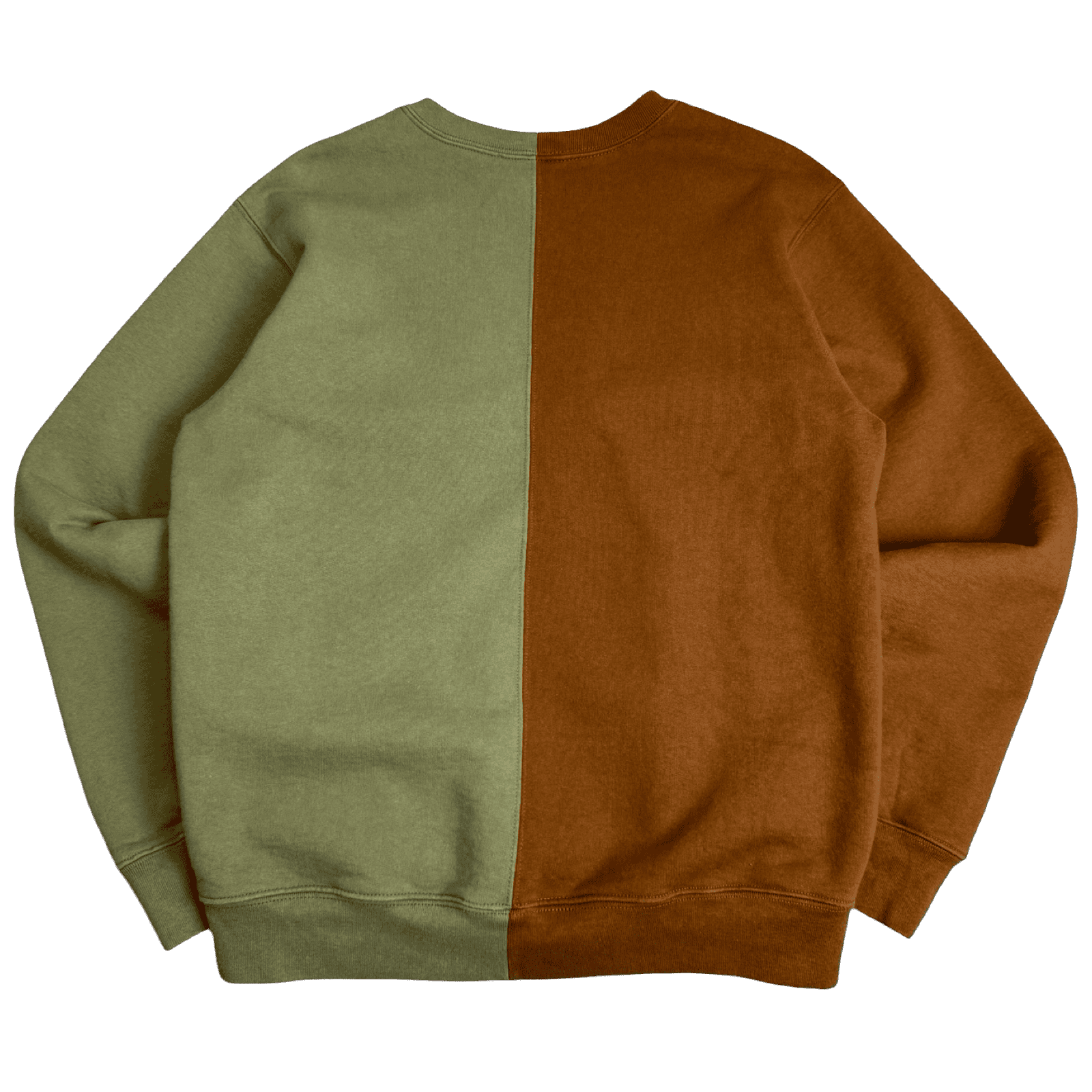 Supreme Split Crewneck Sweatshirt Brown/Olive (USED)