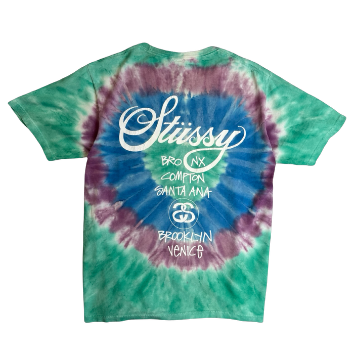 Stussy World Tour Tie Dye Tee (USED) | Vitnage Clothing Store Canada