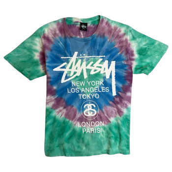 Stussy World Tour Tie Dye Tee (USED)