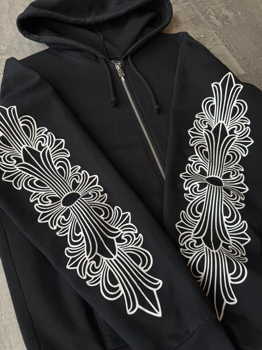 Chrome Hearts Floral Horse Shoe Zip Up Hoodie | Vitnage Clothing Store Canada