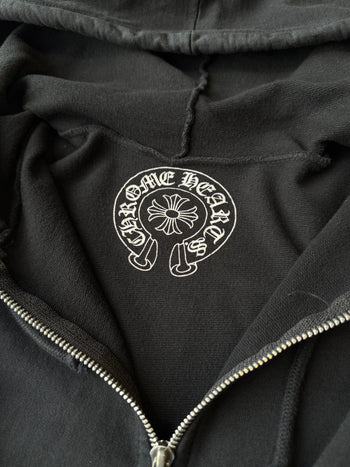 Chrome Hearts Floral Horse Shoe Zip Up Hoodie