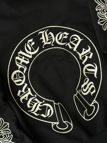 Chrome Hearts Floral Horse Shoe Zip Up Hoodie