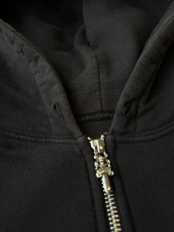 Chrome Hearts Flames Thermal Zip Up Hoodie