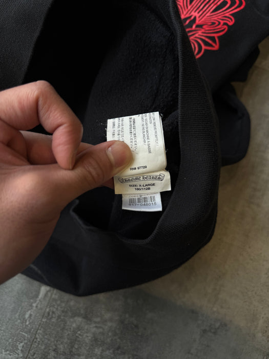 Chrome Hearts Red Floral Horse shoe Hoodie | Vitnage Clothing Store Canada