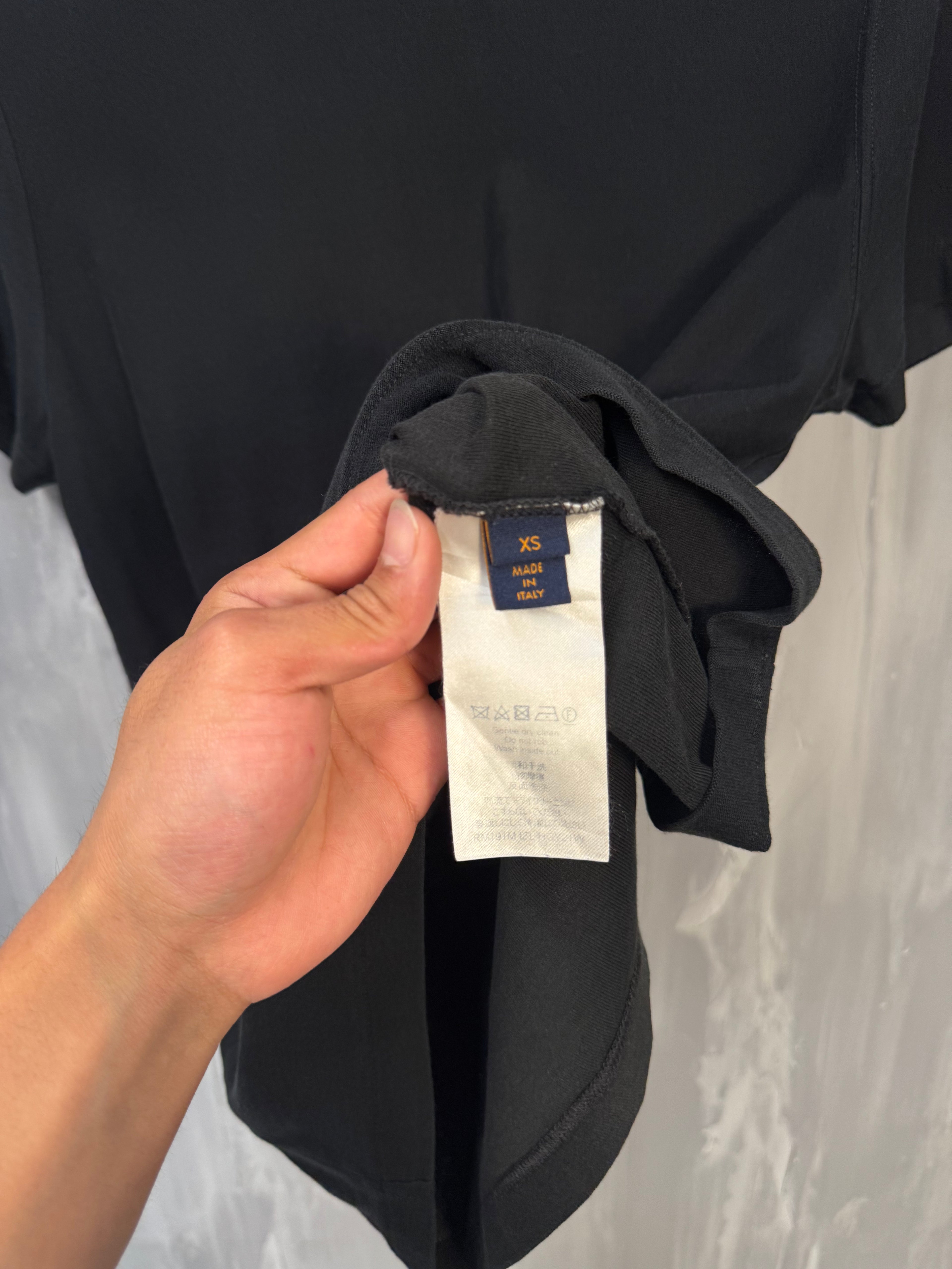 Louis Vuitton Cotton & Jacquard Velour Satellite Tee Black