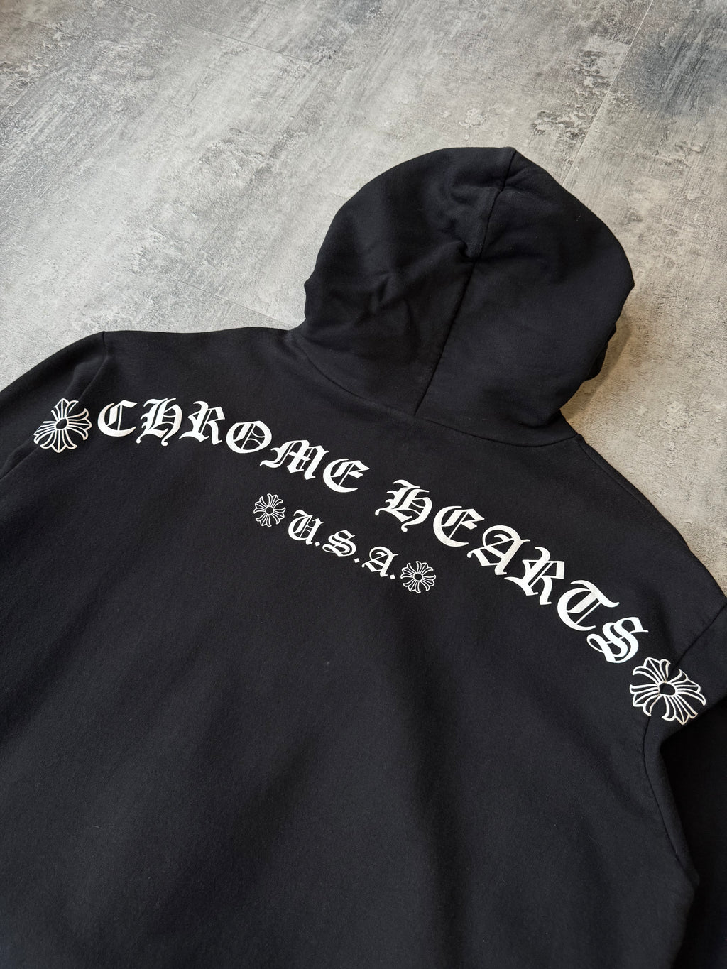 Chrome Hearts USA Script Logo Hoodie