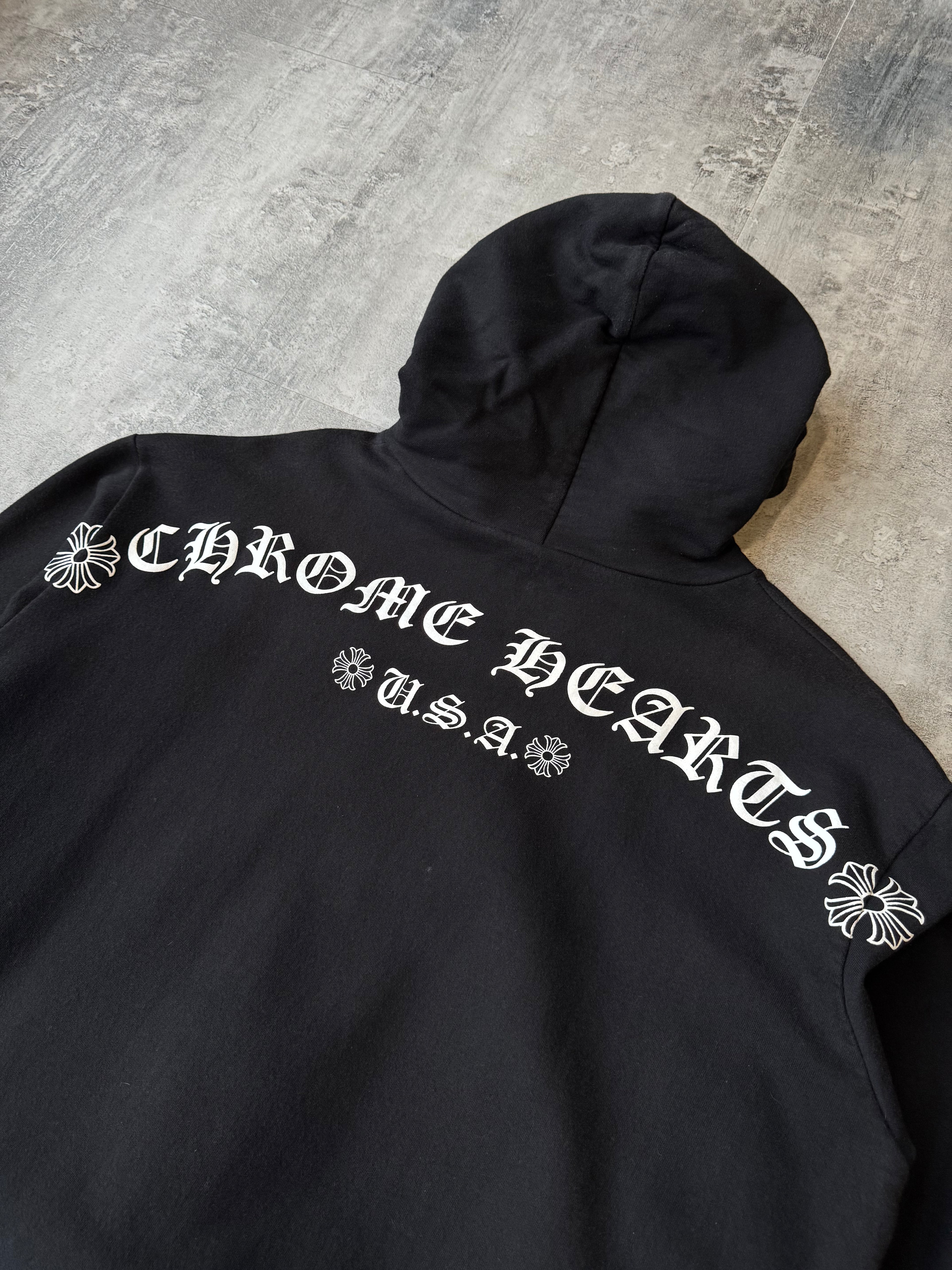 Chrome Hearts USA Script Logo Hoodie