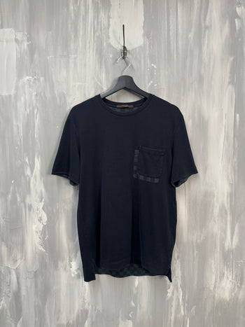 Louis Vuitton Damier Block Pocket Tee Black