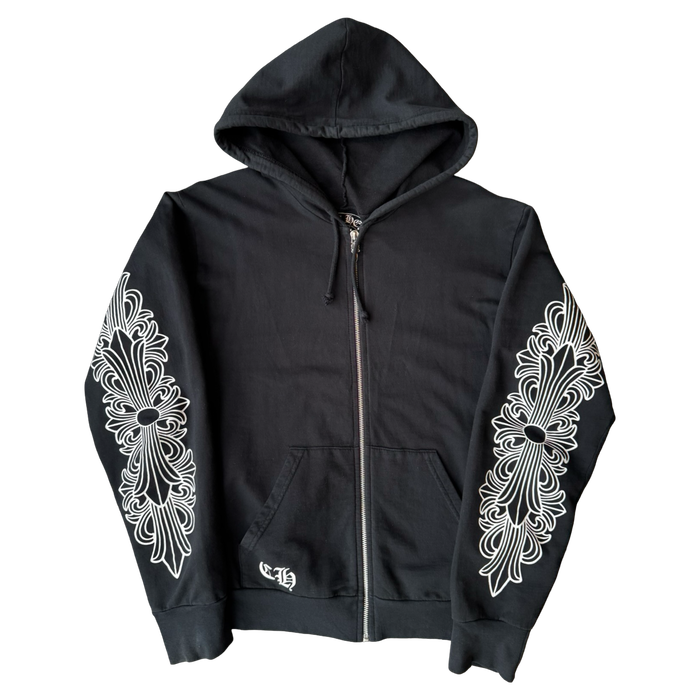 Chrome Hearts Floral Horse Shoe Zip Up Hoodie | Vitnage Clothing Store Canada