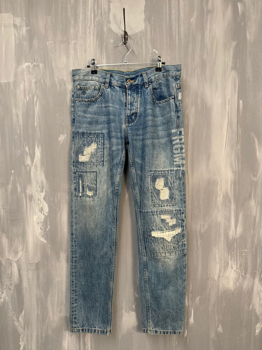 Louis Vuitton x Fragments Patched Embroidered Slim Denim Pants | Vitnage Clothing Store Canada