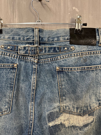 Louis Vuitton x Fragments Patched Embroidered Slim Denim Pants