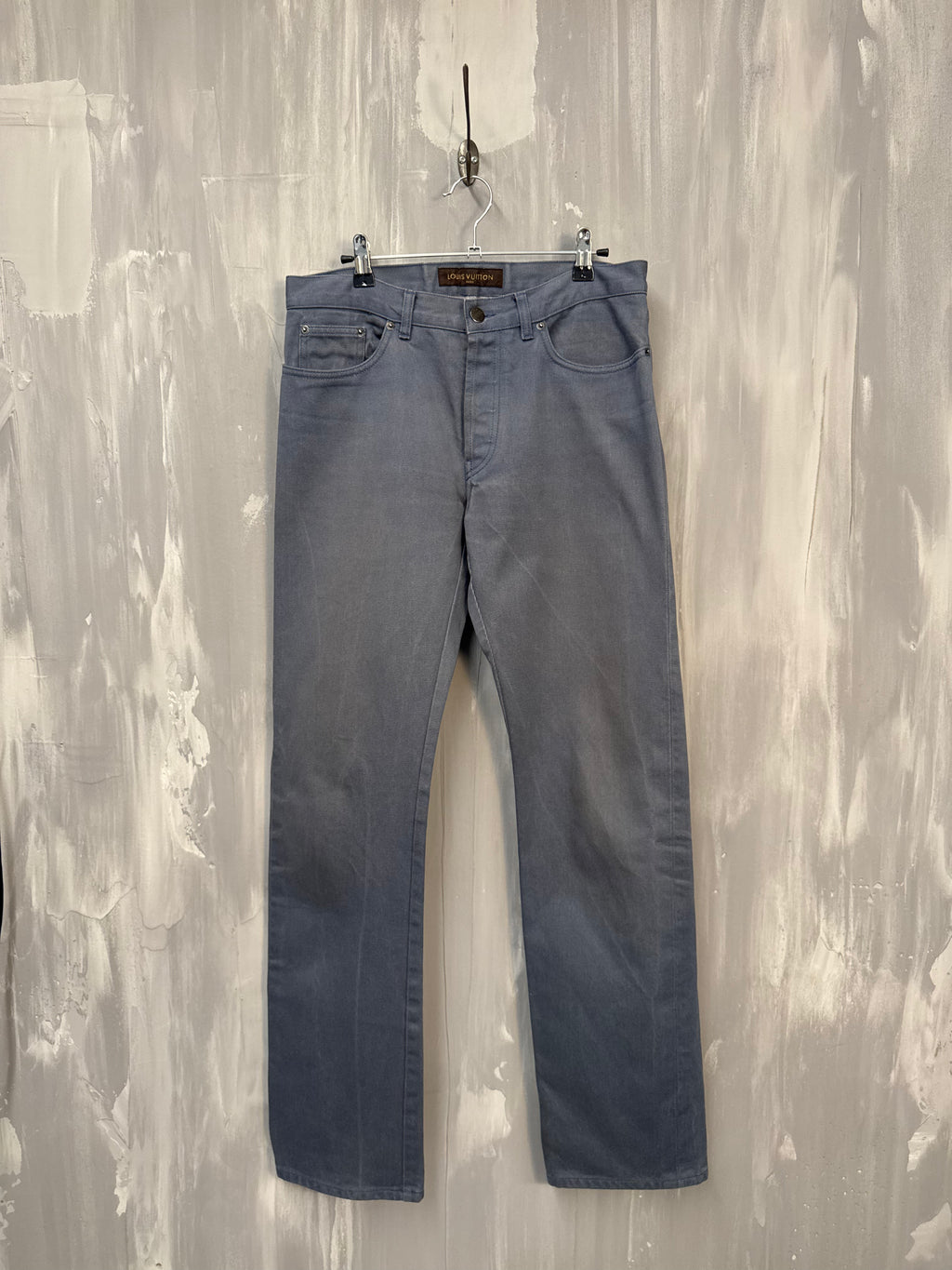 Louis Vuitton Denim Pants Washed Blue
