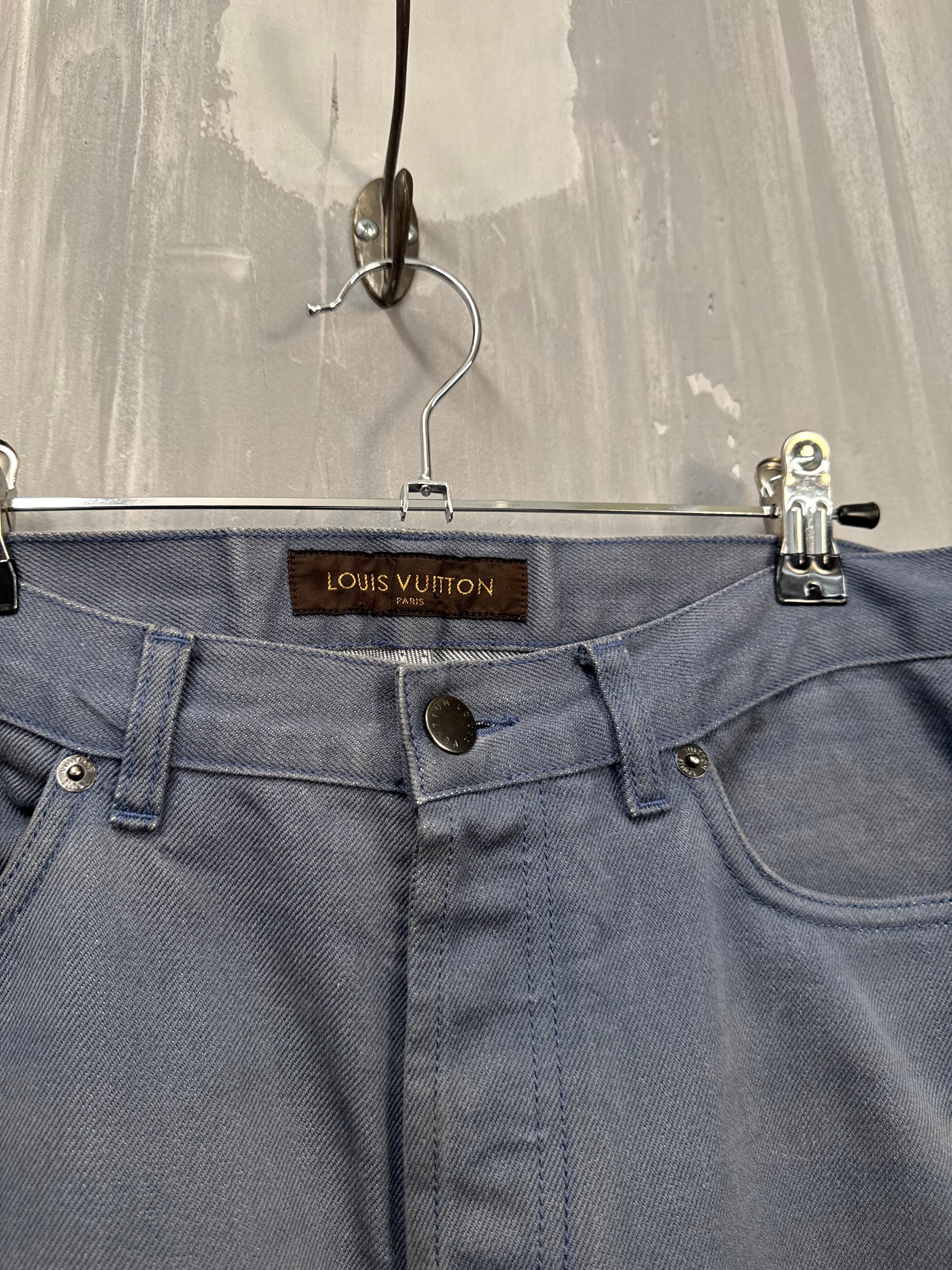 Louis Vuitton Denim Pants Washed Blue