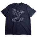 Louis Vuitton Flower Embroidered Tee Navy