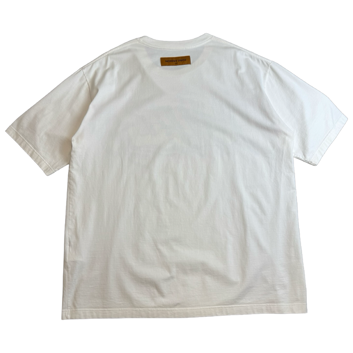 Louis Vuitton Graphite Logo Print Tee White | Vitnage Clothing Store Canada