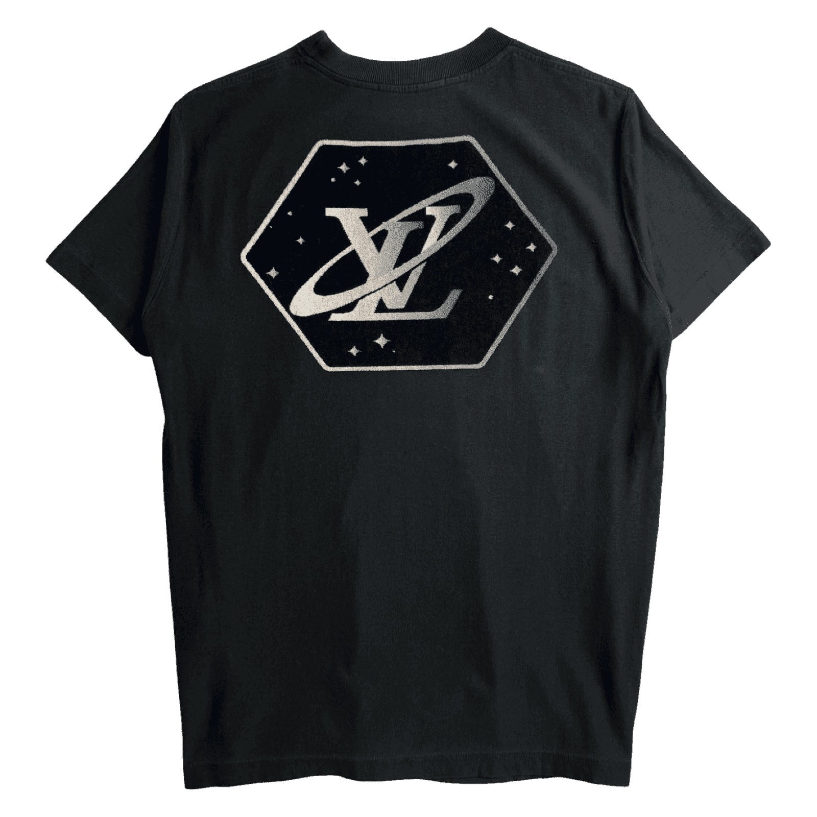Louis Vuitton Cotton & Jacquard Velour Satellite Tee Black