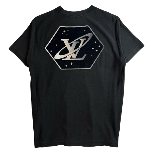 Louis Vuitton Cotton & Jacquard Velour Satellite Tee Black | Vintage Clothing Store Canada