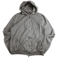 Louis Vuitton Embossed Logo Zip Up Hoodie Grey