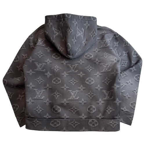 Louis Vuitton 3D Monogram Pullover Hoodie Black | Vintage Clothing Store Canada