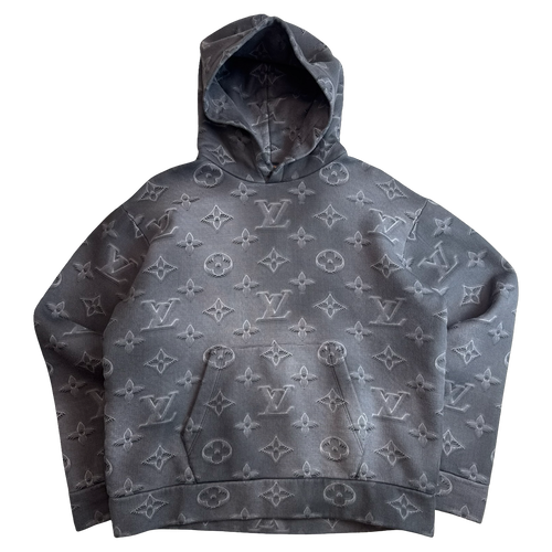 Louis Vuitton 3D Monogram Pullover Hoodie Black | Vintage Clothing Store Canada