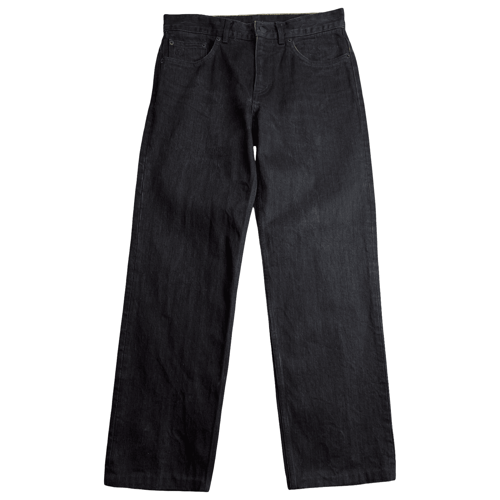Louis Vuitton Monogram Patch Cotton Pants Black