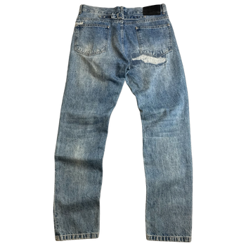 Louis Vuitton x Fragments Patched Embroidered Slim Denim Pants