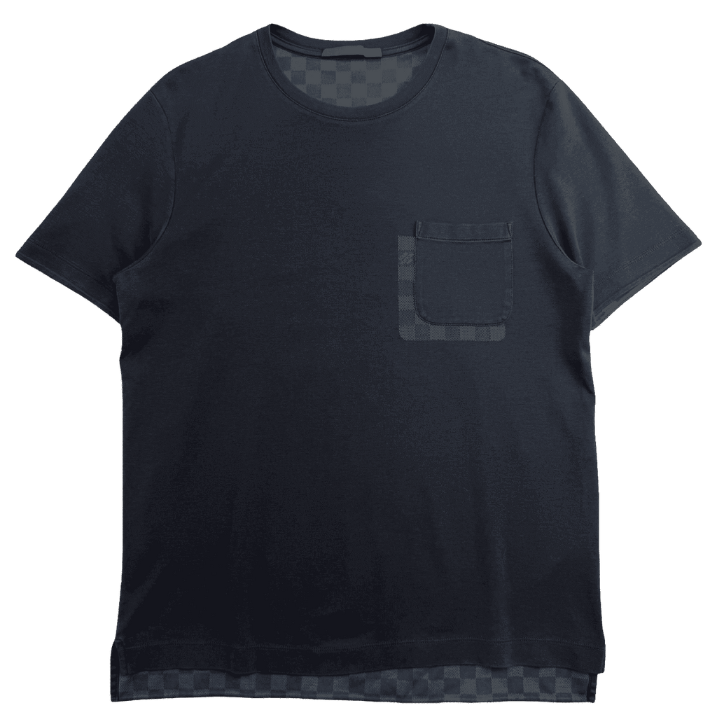 Louis Vuitton Damier Block Pocket Tee Black