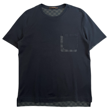 Louis Vuitton Damier Block Pocket Tee Black