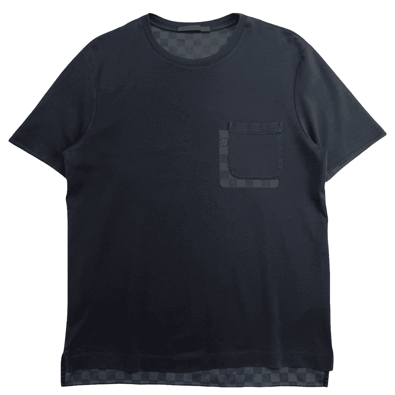 Louis Vuitton Damier Block Pocket Tee Black