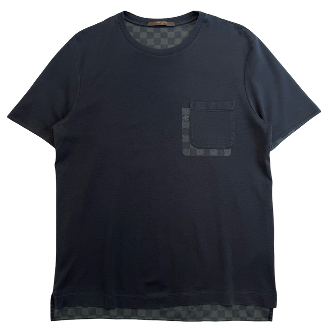 Louis Vuitton Damier Block Pocket Tee Black