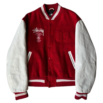 Vintage Stussy world tour varsity jacket #783/1000