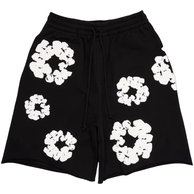 Denim Tears The Cotton Wreath Shorts Black