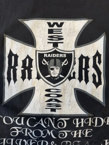 Vintage West Coast Choppers Raiders NFL tee