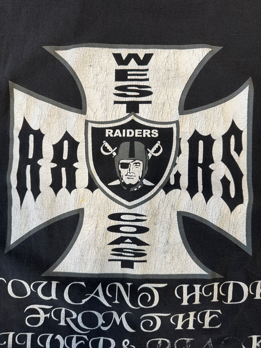 Vintage West Coast Choppers Raiders NFL tee | Vitnage Clothing Store Canada