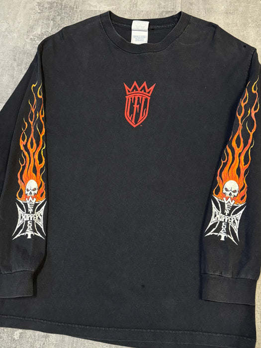 Vintage West Coast Choppers Flames longsleeve | Vitnage Clothing Store Canada