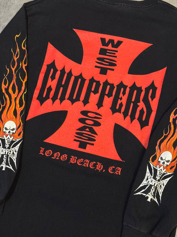 Vintage West Coast Choppers Flames longsleeve