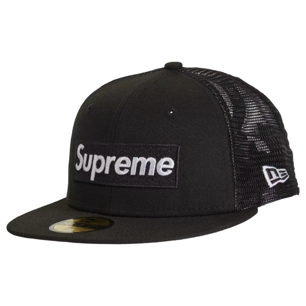 Supreme Box Logo Mesh Back Fitted Hat 7 3/4