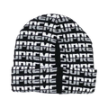 Supreme Repeat Beanie Black