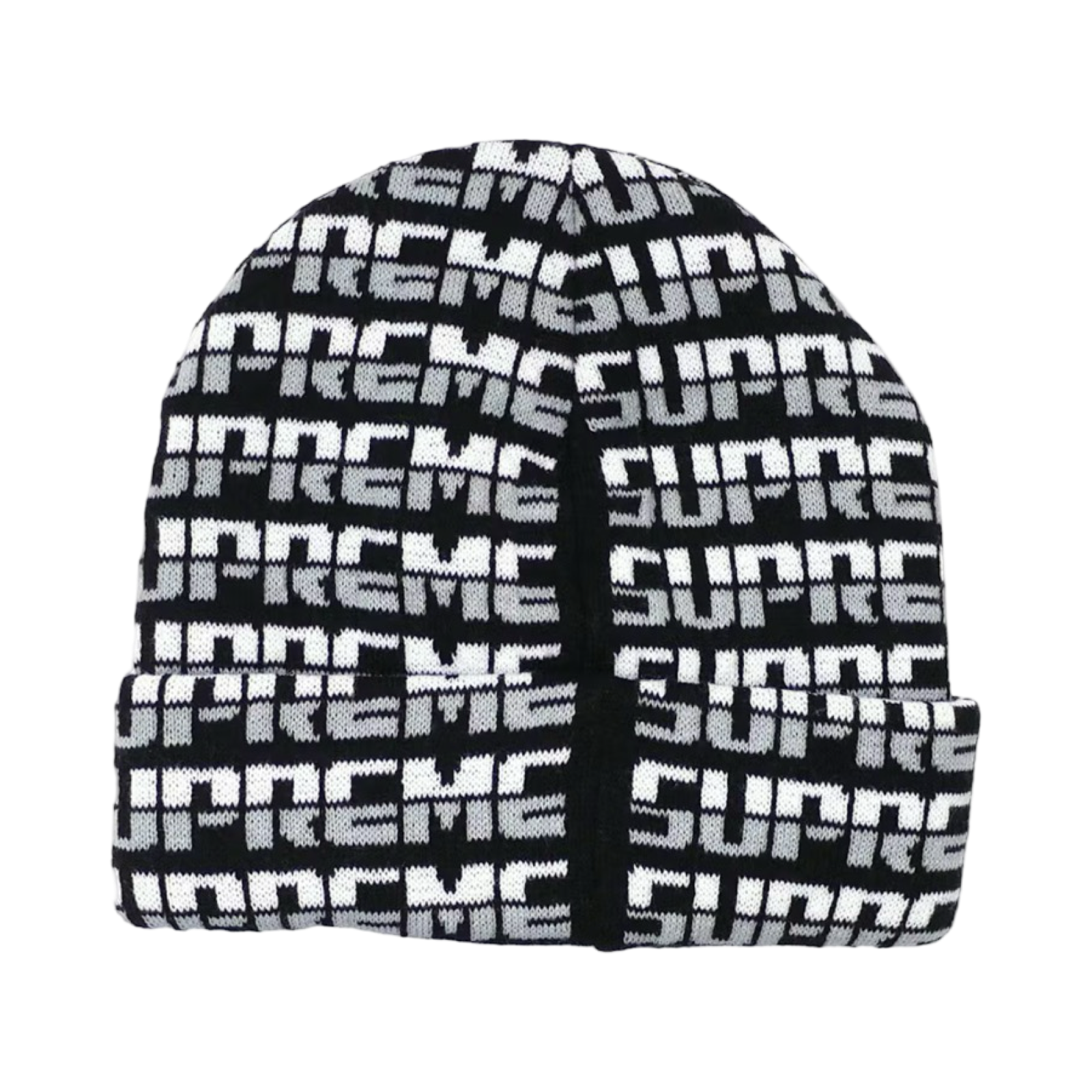 Supreme Repeat Beanie Black